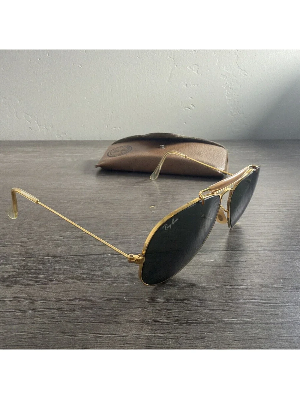 Vintage Bausch & Lomb Ray-Ban Outdoorsman Sunglasses 58-14 Green Lenses